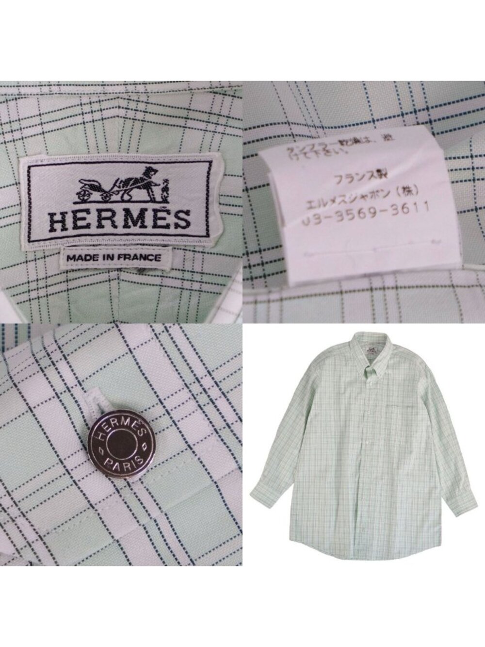 Hermes Shirt Button Down Long Sleeve - Picture 5 of 5